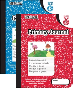 Libro de composición BAZIC Primary Journal 100 hojas de mármol, preescolar 1 grado 2 - Imagen 1 de 12