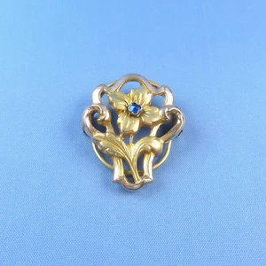 Deslizante de cadena victoriano de manguito de protección larga/clip floral antiguo - Imagen 1 de 6