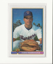 1991 Bowman #272 Ivan RODRIGUEZ - Texas Rangers - Rookie RC