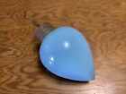 Antique Blue Milk Glass Lightning Rod Weathervane Ball Pendant