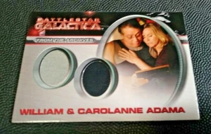 Battlestar Galactica Dual Costume Card William & Carolanne Adama DC6 - Picture 1 of 1