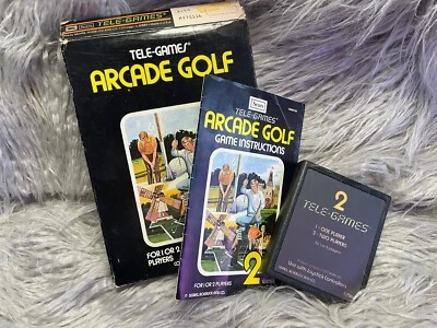 Arcade Golf CIB - Atari 2600 Sears Tele-Games complete w manual - Image 1 of 4