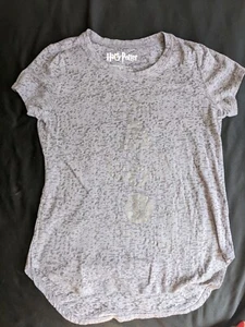 Girls Large 14 grey/silver Harry Potter short sleeve T-shirt - Picture 1 of 5