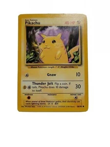 Pokemon TCG Karte 1999 Unlimited Base Set Pikachu 58/102 - Bild 1 von 3