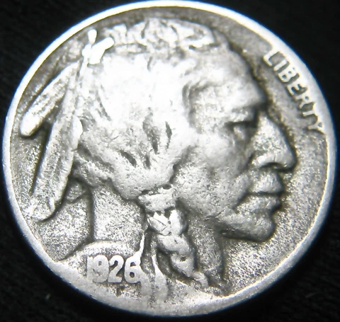 Scarce KEY DATE VG+ 1926-S BUFFALO NICKEL 5¢ Lowest Mintage Buff FREE S&H JT04SN Cover