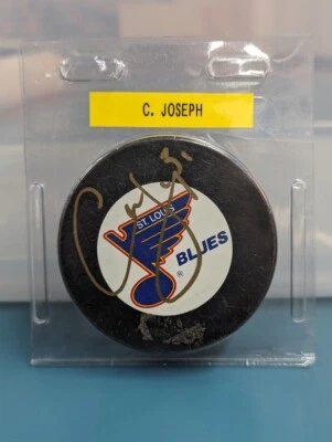 Curtis Joseph Firmado Autografiado Puck St Louis Blues Firmado JUEGO Puck Cujo - Foto 1 de 3