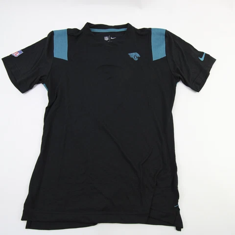 Jacksonville Jaguars Nike OnField Short Sleeve Shirt Men's Black/Teal Used Cover