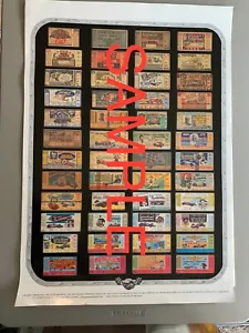 1929-1980 Indy 500 Ticket Collection Poster Print Indianapolis Racing Race Car - Bild 1 von 1