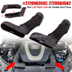 Air Cleaner Intake-Inlet Duct Hose Left + Right For Mercedes W204 W212 C300 C350 - Foto 1 di 12