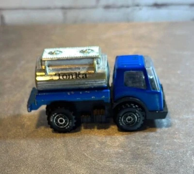Camión cisterna A40 Tonka hojalata chapa tanque azul cromo excelente estado de colección Foto 1 de 4
