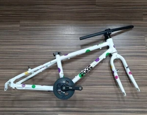 Frog Bike 55 20" Frameset Spotty Kids Bike Alloy Frame Fork Cranks Lightweight - Picture 1 of 24