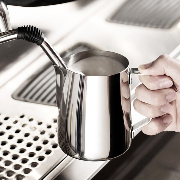 Bes875uk Barista Express Coffee Temp Control Milk Jug Brushed Stainless Beans Photo Related