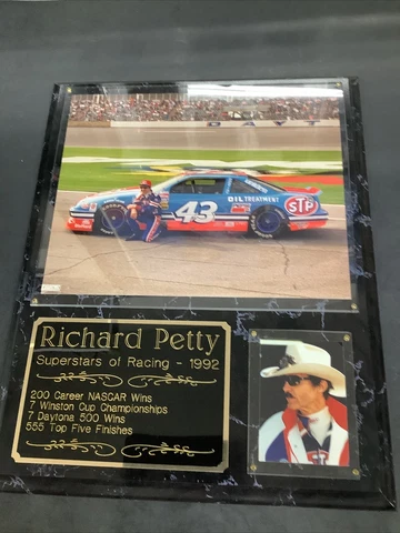 richard petty 200 win plaque 8x10 color photo nascar big and heavy Cover