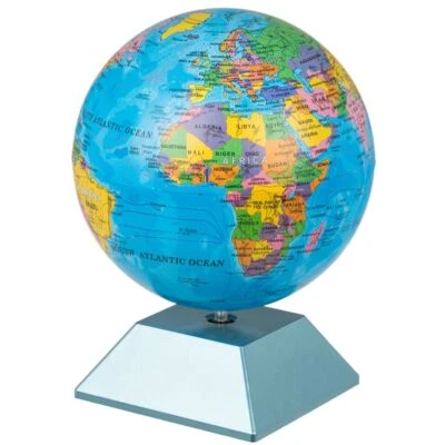 Drehende Weltkugel ca. 14 x 19 cm in Geschenkverpackung rotierender Globus - Bild 1 von 2