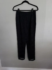 HAROLD'S Damenhose schwarz Spitze gefüttert Größe 4 (I2) - Bild 1 von 8