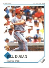 1992 Panini Stickers Baseball Card #263 Bill Doran