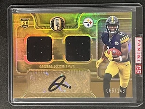 2022 Gold Standard George Pickens RPA Rookie Double Patch Auto RC /149 Steelers - Picture 1 of 2
