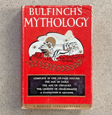 Bullfinch's Mythology Modern Library HC w/DJ Illustrated Medieval King Arthur - Image 1 of 4