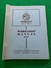 MG Midget TD & TF Serie  Workshop Manual 1950