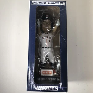 NUEVO EN CAJA Bobblehead ""Pulgares arriba"" de los Astros de Houston George Springer HEB  - Imagen 1 de 5