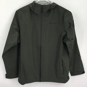 BAERSkin BS Rain Jacket Men's Large Dark Green Hoodie Long Sleeve - Picture 1 of 10