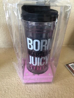 Taza de Viaje Juicy Couture Moda Rosa Ombré Metálica Nacido Glamoroso Regalo Foto 1 de 2