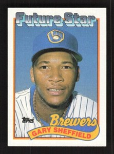1989 Topps Baseball Future Star Gary Sheffield #343 Milwaukee Brewers