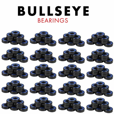 Rodamientos de patineta Bullseye clasificación Abec 7 - 160 rodamientos de bolas cromados reparables Foto 1 de 2