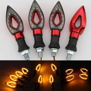 4X 4.2" plastic Mini LED Turn Signal For Kawasaki Ninja 500R 650R 600R 750R 900R - Picture 1 of 10