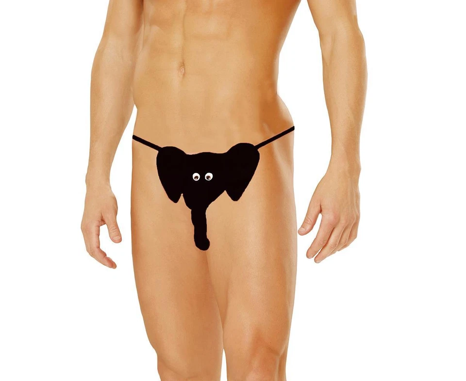 Sexy MOMENTOS ELEGANTES Hombre NOVEDAD REGALO Tanga ELEFANTE Sr. Cacahuetes BOLSA Tanga Foto 1 de 1
