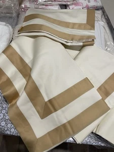 600 $ Cottimaryanne Italien Neu mit Etikett 2-teiliges Queen-Bettwäscheset 100 % Satin Dulcamara - Bild 1 von 19