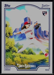 2025 Topps x Bob Ross - The Joy of Baseball Rhett Lowder RC Cincinnati Reds #78 - Bild 1 von 2