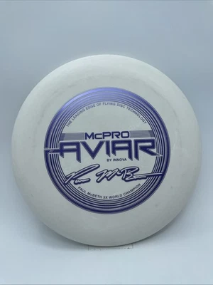 Innova 2015 Paul McBeth 3X McPro Aviar 175g Green with 4PEAT Bottom Stamp NEW - Image 1 of 4