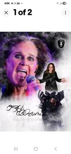 Ozzy Osbourne Art Card Limited #/100 John Rudolph Signed Prince of Darkness RIP9 - Bild 1 von 2