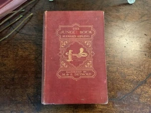 The Jungle Book Hardcover, Rudyard Kipling, Illustrated by M & E Detmold 1909 - Picture 1 of 22