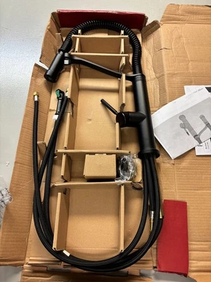 Pfister GT529-BRUB Bruton Single Hole Kitchen Faucet - Matte Black Finish - Image 1 of 4