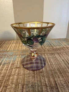 Retired Mackenzie Childs Thistle Circus Sorbet Candy Dish New With Tags - Picture 1 of 8