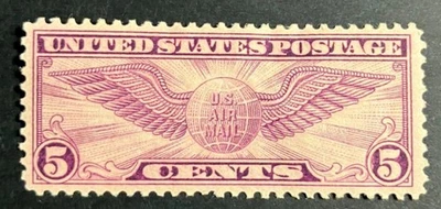 US Airmail, C12, Mint Hinged, CV=$9.50 - Image 1 of 2