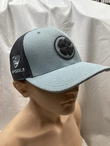 Black Clover Live Lucky Golf Hat Cap Top Golf Teal Blue Grey SnapBack - Picture 1 of 13