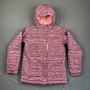 Columbia Jacket Girls Large Pink Omni-Tech Waterproof Breathable Outdoors Casual - Picture 1 of 16