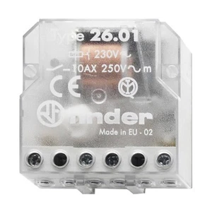 FINDER 26.01 Relè passo passo 230V AC 1 contatto 10A 250V 2 sequenze - Picture 1 of 2