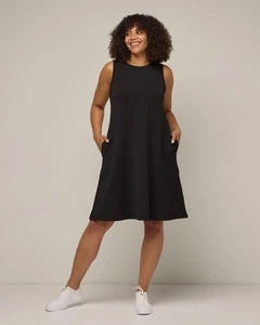Wool& Sierra Tank Dress Black Medium New NWT Merino Wool And Comfy Sundress - Picture 1 of 5