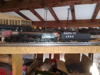 1/87 HO LOCOMOTIVE A VAPEUR 2-8-8-2 SANTA FE 1790 / 1441 ROCO DIGITALE SON BOÎTE - Photo 1/4