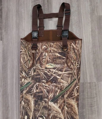 Rustic Ridge Realtree Max-5 Neoprene 1000g Thinsulate Insulated Waders Size 7 - Image 1 of 4
