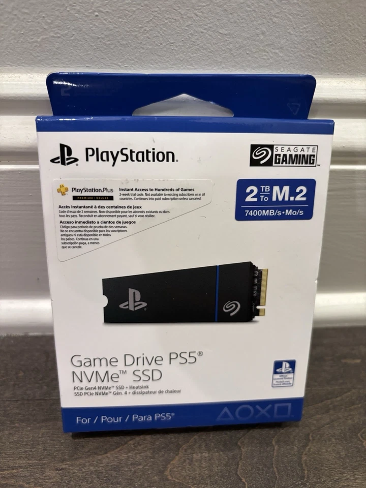 Seagate Game Drive NVMe 2TB Internal SSD PCIe Gen 4 x4 W Heatsink for PS5 SEALED - Image 1 of 1