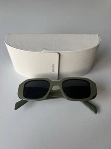 Genuine Prada Sunglasses SPR17W Green, Glasses Case Included $300 (RRP $523) - Picture 1 of 4