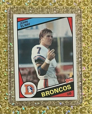 Bonita tarjeta 1984 Topps #63 John Elway #63 RC HOF Foto 1 de 2