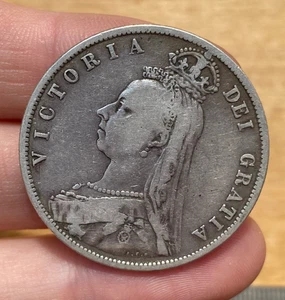 Victoria Jubilee Head Half-Crown 1888 (ref #22) - Bild 1 von 8