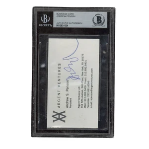 Biglietto da visita Andrew S Penson autografato firmato Argent Ventures LLC Beckett - Foto 1 di 2
