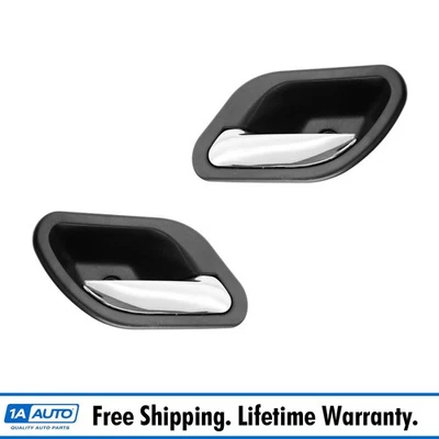 Door Handle Black Inner Inside Pair Set for BMW 525i 530i 540i M5 — 第 1/4 张图片